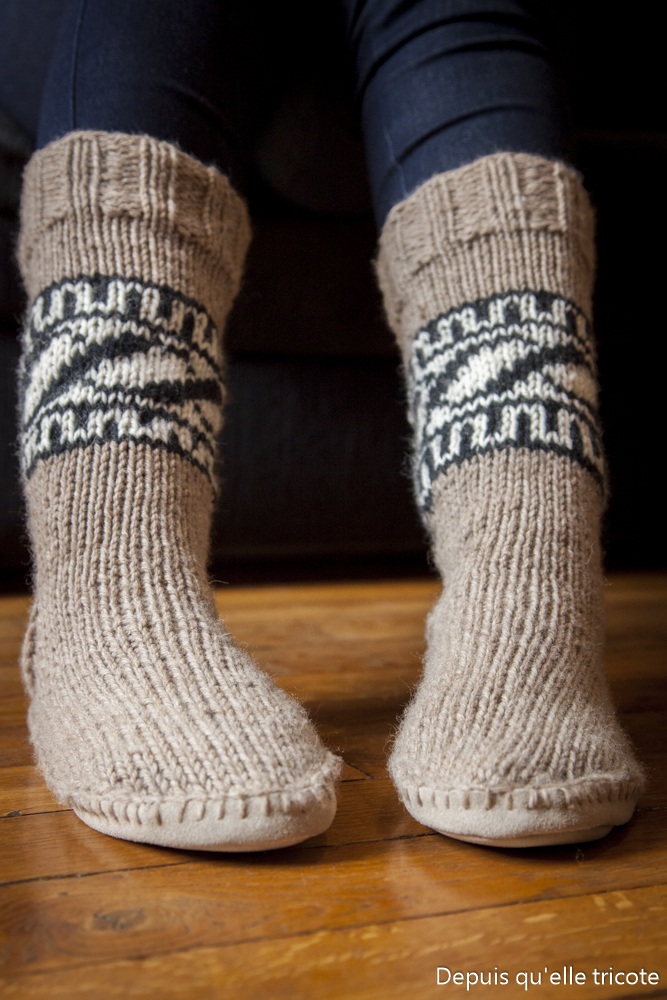 Tuto Chaussons Cowichan