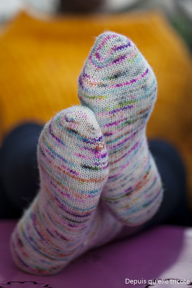 Hedgehog fiber socks Depuisquelletricote